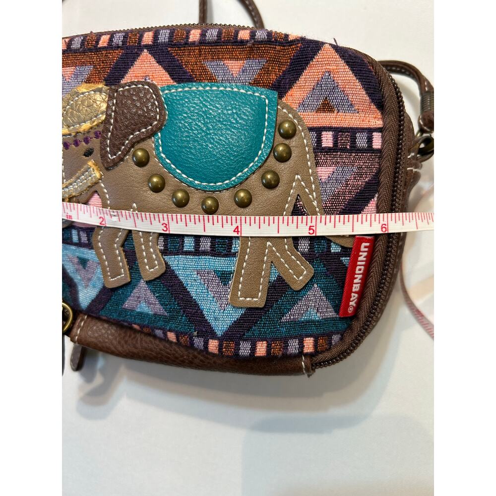 Union Bay Elephant Patchwork Small Crossbody - image 4